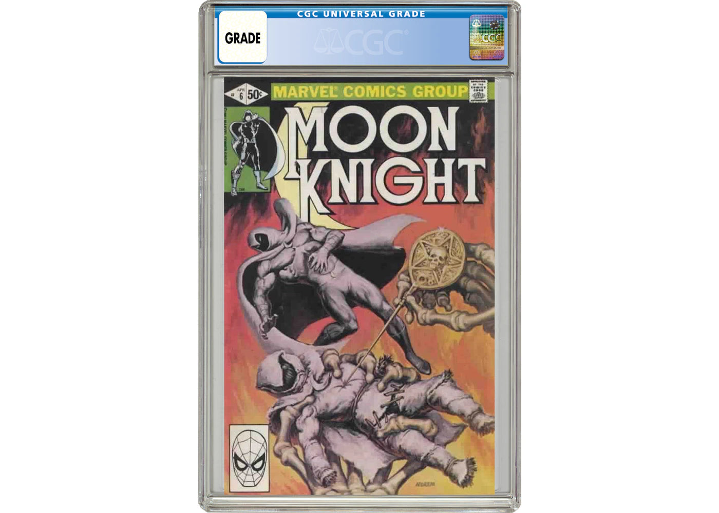 Marvel Moon Knight (1980 1st Series) #6 Comic Book CGC Graded