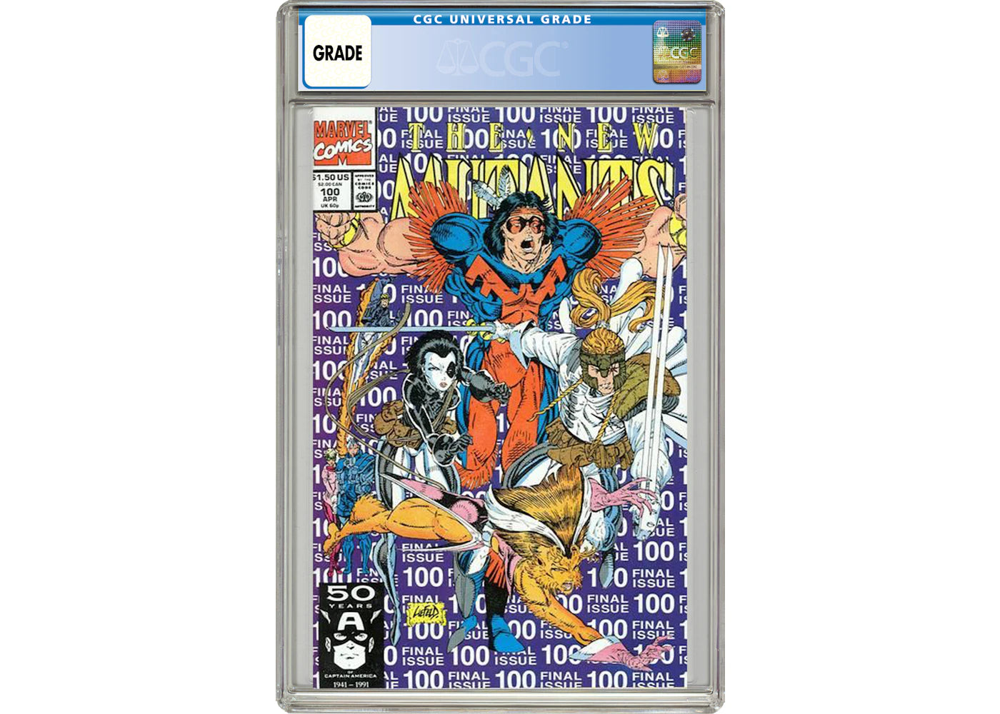 Marvel New Mutants #100 (1st cameo appearance of X-Force) Comic Book CGC Graded