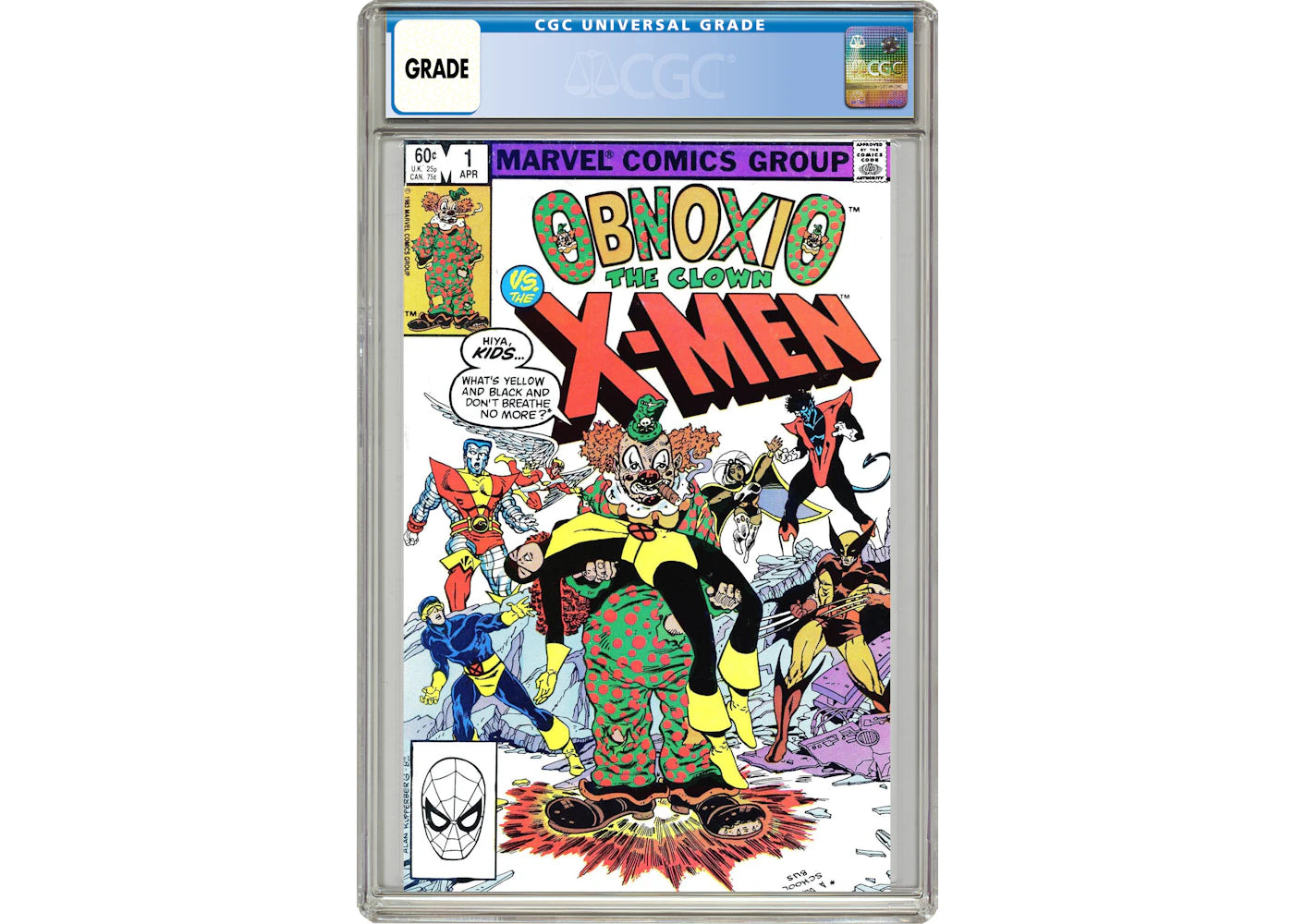Marvel Obnoxio the Clown vs. the X-Men (1983) #1 Comic Book CGC Graded