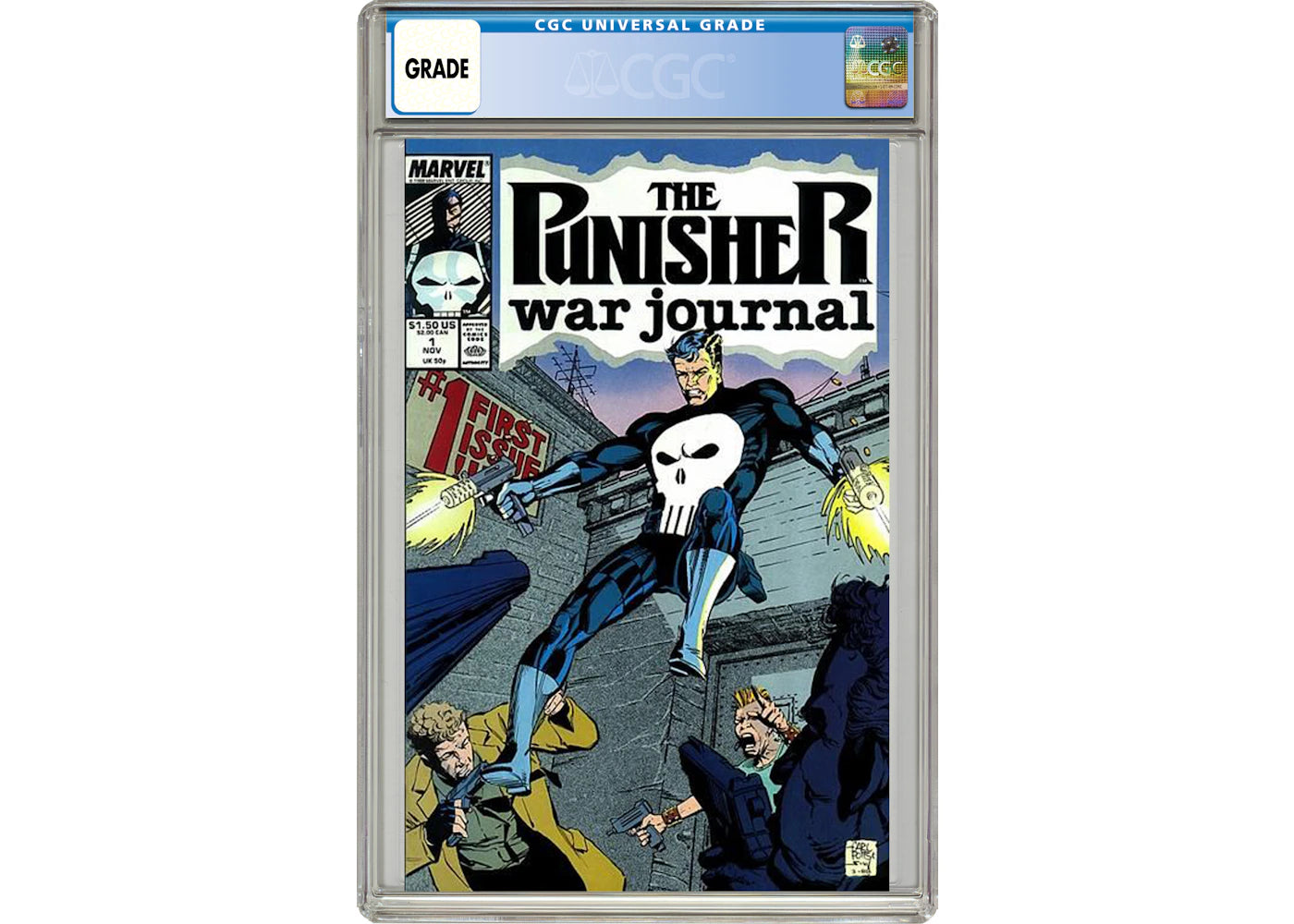Marvel Punisher War Journal (1988 1st Series) #1 Comic Book CGC Graded
