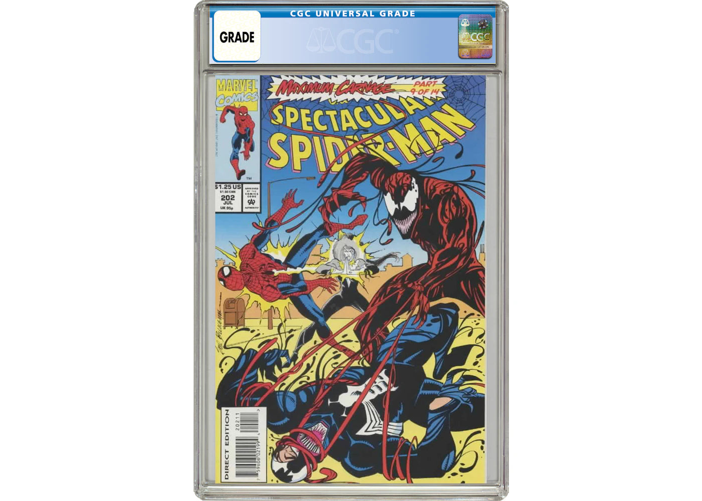 Marvel Spectacular Spider-Man (1976 1st Series) #202 Comic Book CGC Graded