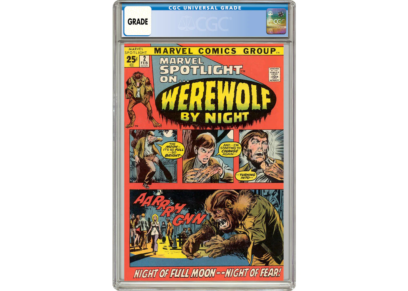 Marvel Spotlight #2 (1st App. of Werewolf by Night) Comic Book CGC Graded