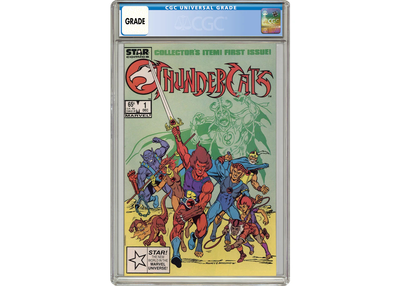 Marvel/Star Comics Thundercats (1985 1st Series Marvel) #1D Comic Book CGC Graded
