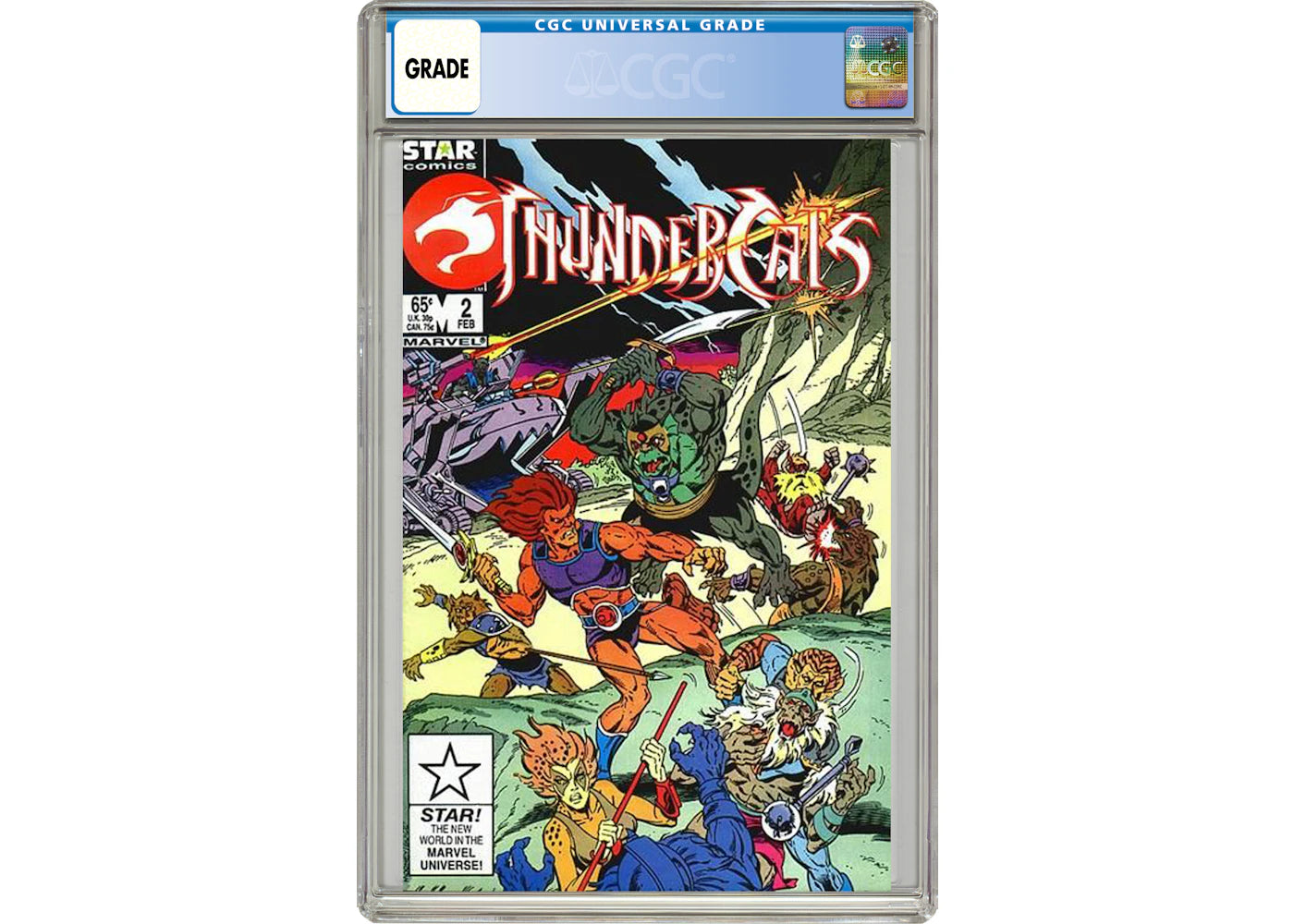 Marvel/Star Comics Thundercats (1985 1st Series Marvel) #2 Comic Book CGC Graded