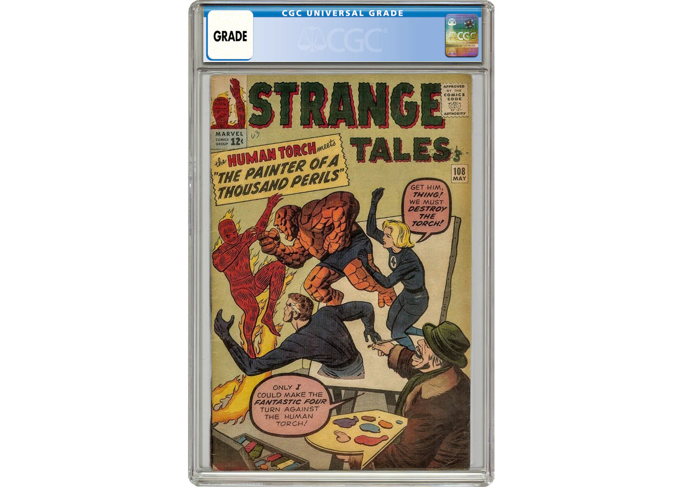 Marvel Strange Tales #108 (The Human Torch Meets The Painter of a Thousand Perils) Comic Book CGC Graded