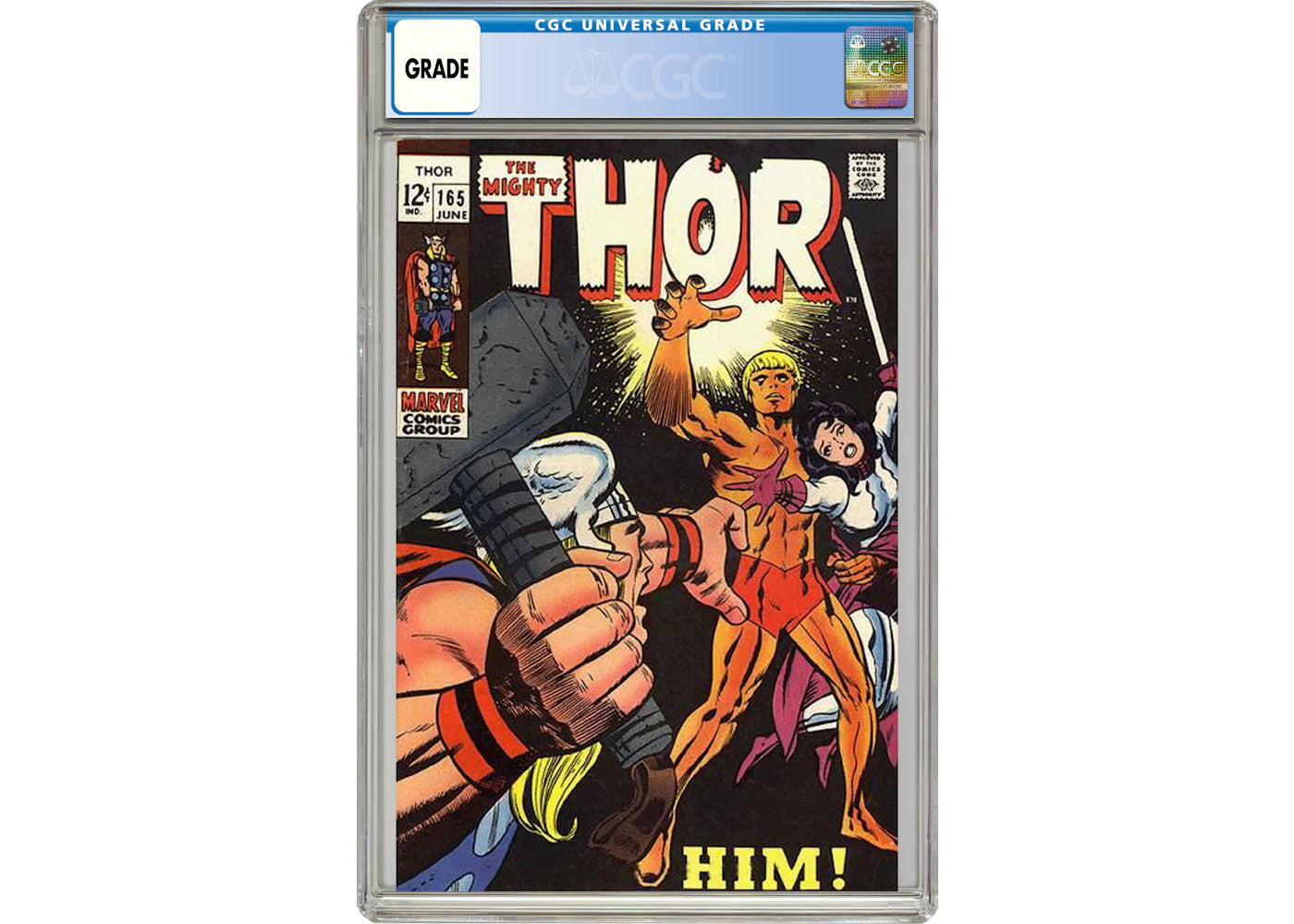 Marvel Thor #165 (1st Full App. of HIM) Comic Book CGC Graded
