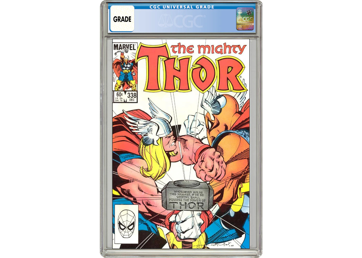 Marvel Thor (1962 Marvel 1st Series Journey Into Mystery) #338 Comic Book CGC Graded