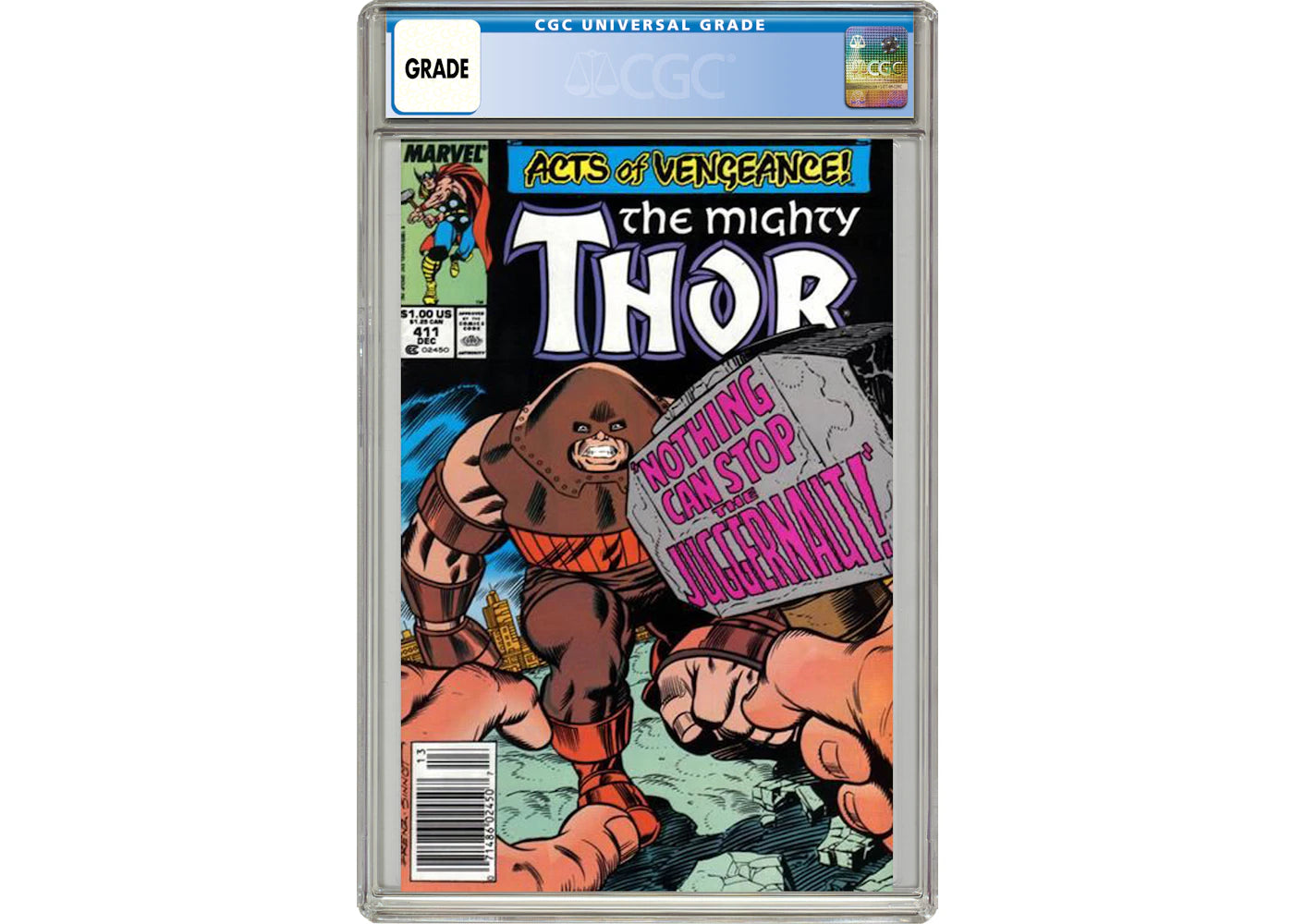 Marvel Thor (1962 Marvel 1st Series Journey Into Mystery) #411 Comic Book CGC Graded