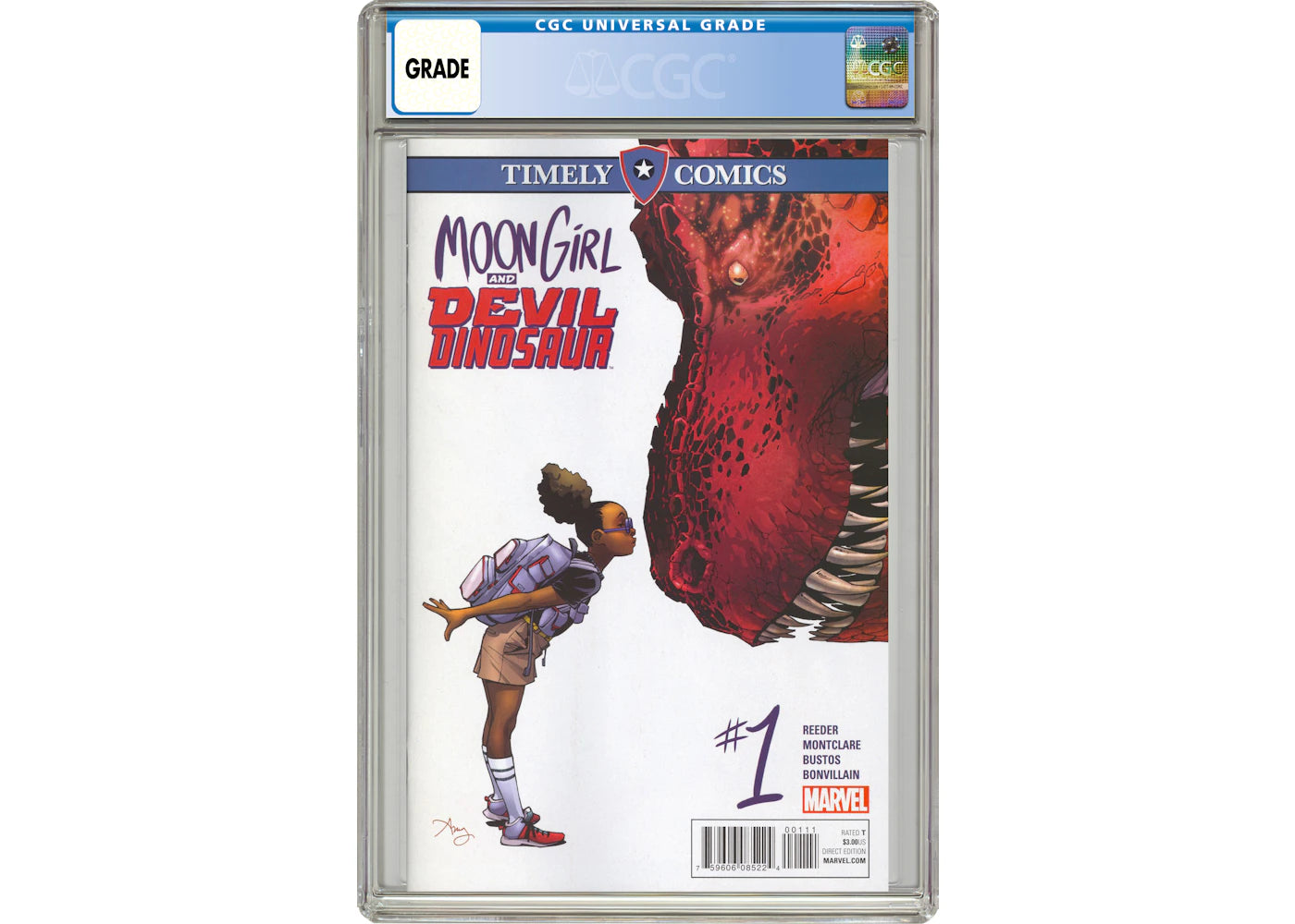 Marvel Timely Comics Moon Girl and Devil Dinosaur (2016) #1 Comic Book CGC Graded