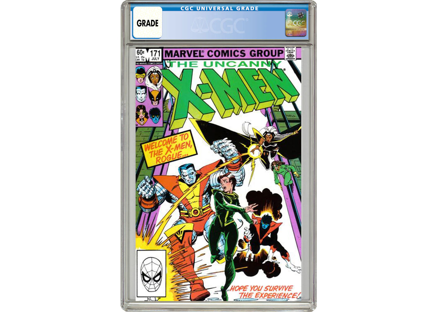 Marvel Uncanny X-Men #171 (Rogue joins the X-Men) Comic Book CGC Graded