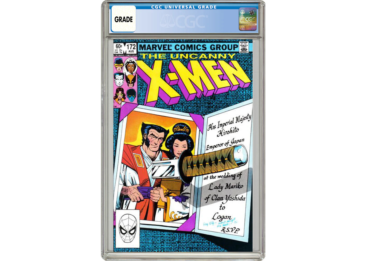 Marvel Uncanny X-Men (1963 1st Series) #172 Comic Book CGC Graded