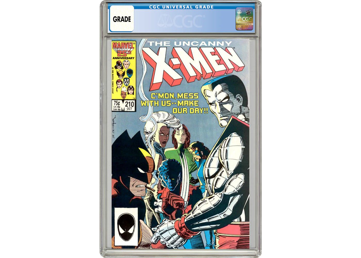 Marvel Uncanny X-Men (1963 1st Series) #210 Comic Book CGC Graded