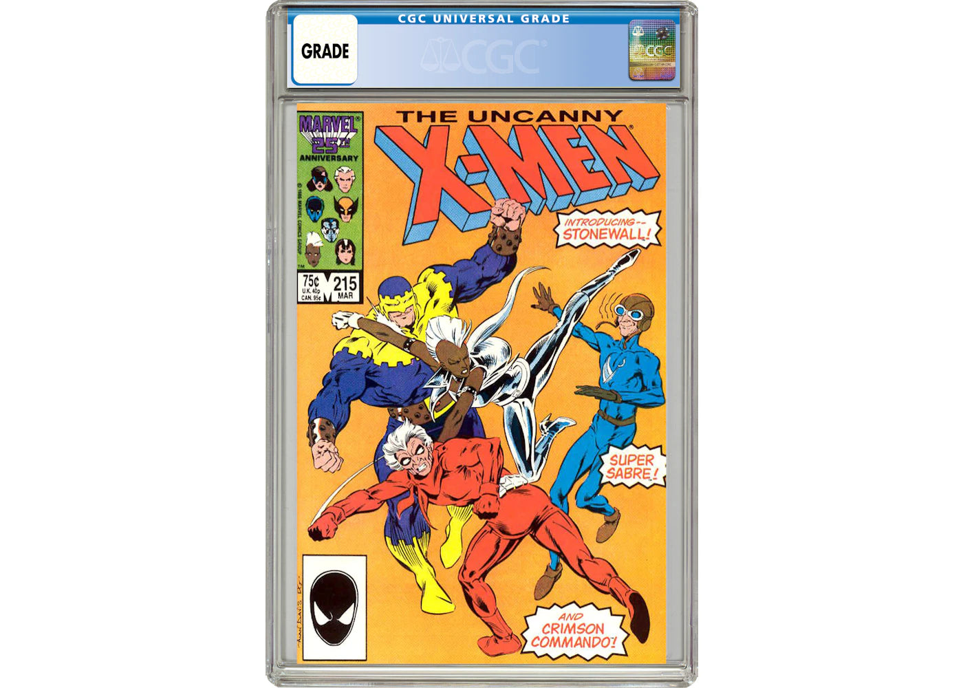 Marvel Uncanny X-Men (1963 1st Series) #215 Comic Book CGC Graded