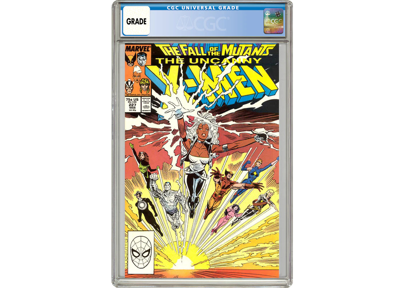 Marvel Uncanny X-Men (1963 1st Series) #227 Comic Book CGC Graded