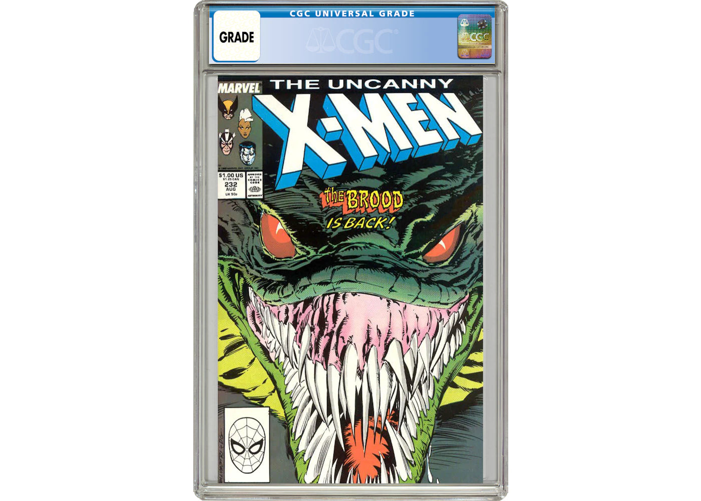 Marvel Uncanny X-Men (1963 1st Series) #232 Comic Book CGC Graded