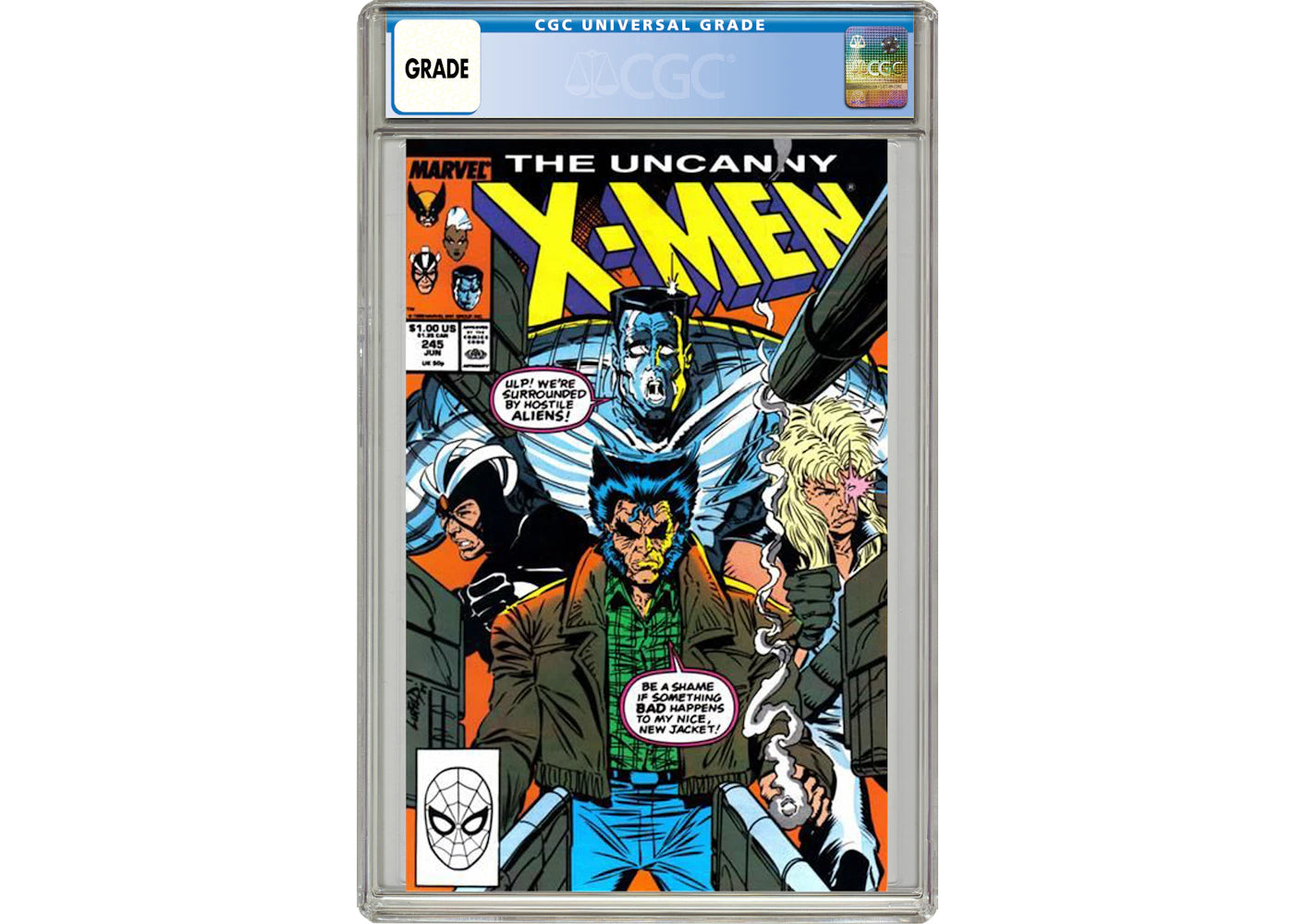 Marvel Uncanny X-Men (1963 1st Series) #245 Comic Book CGC Graded