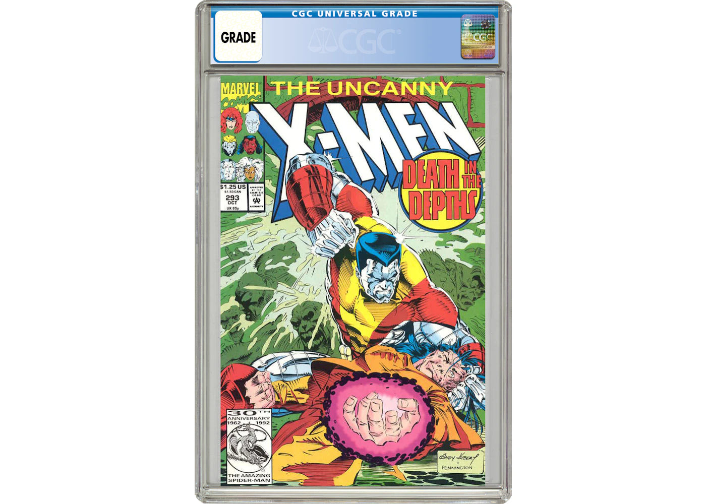 Marvel Uncanny X-Men (1963 1st Series) #293 Comic Book CGC Graded