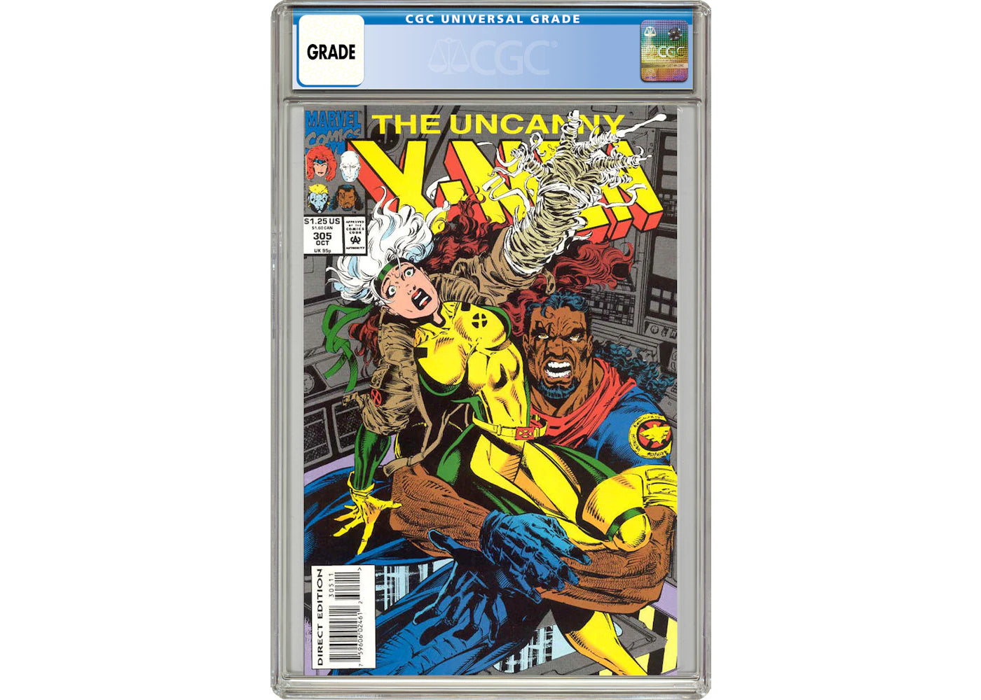 Marvel Uncanny X-Men (1963 1st Series) #305 Comic Book CGC Graded