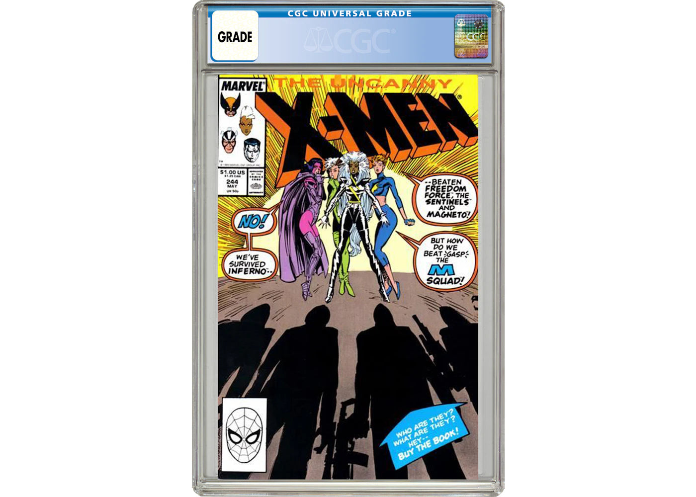 Marvel Uncanny X-Men #244 (1st App of Jubilee) Comic Book CGC Graded