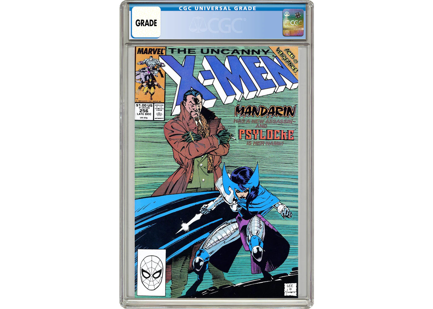 Marvel Uncanny X-Men #256 (1st New Psylocke) Comic Book CGC Graded