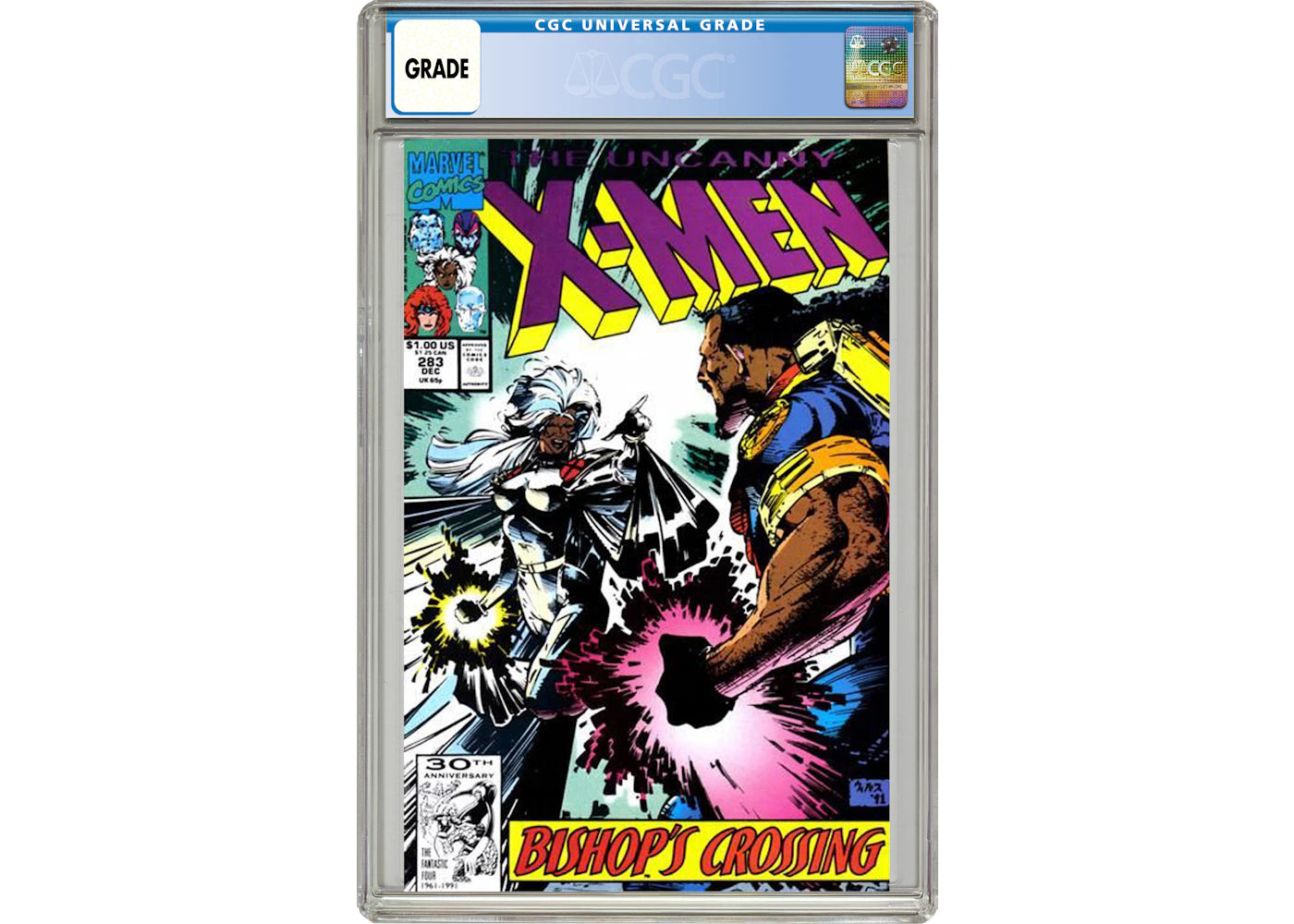 Marvel Uncanny X-Men #283 (1st Full App of Bishop Comic Book CGC Graded