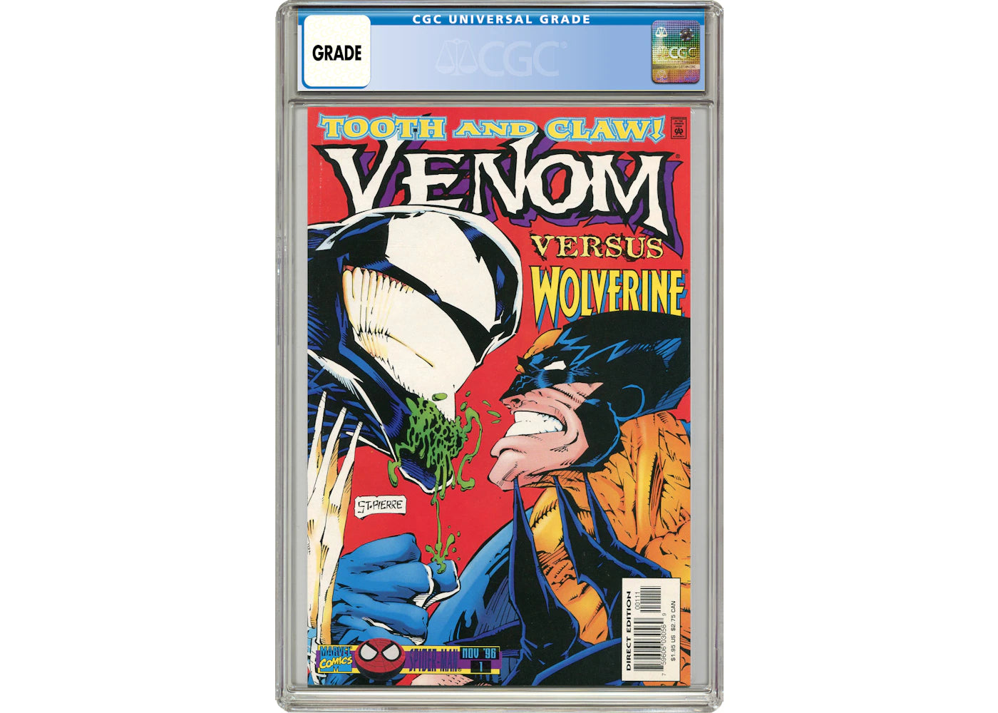 Marvel Venom Tooth and Claw (1996) #1 Comic Book CGC Graded
