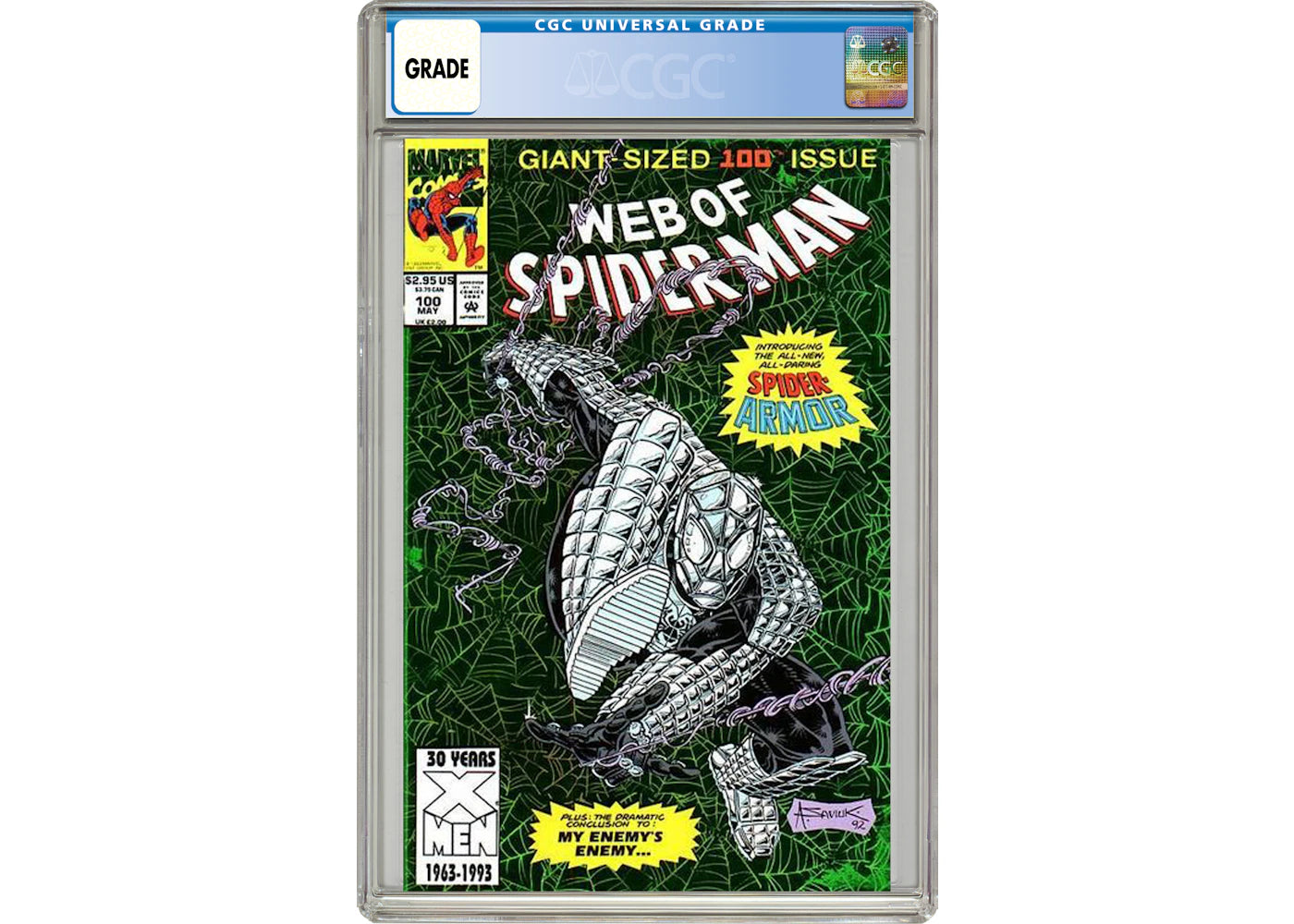 Marvel Web of Spider-Man (1985 1st Series) #100 Comic Book CGC Graded