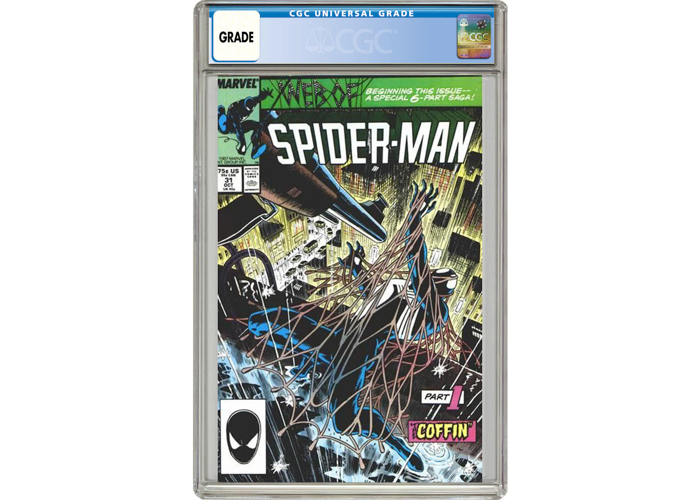 Marvel Web of Spider-Man (1985 1st Series) #31 Comic Book CGC Graded