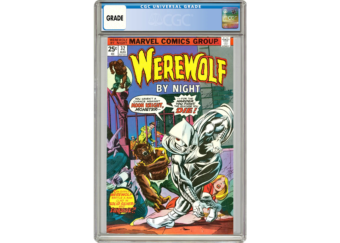 Marvel Werewolf by Night #32 (1st App. of Moon Knight) Comic Book CGC Graded