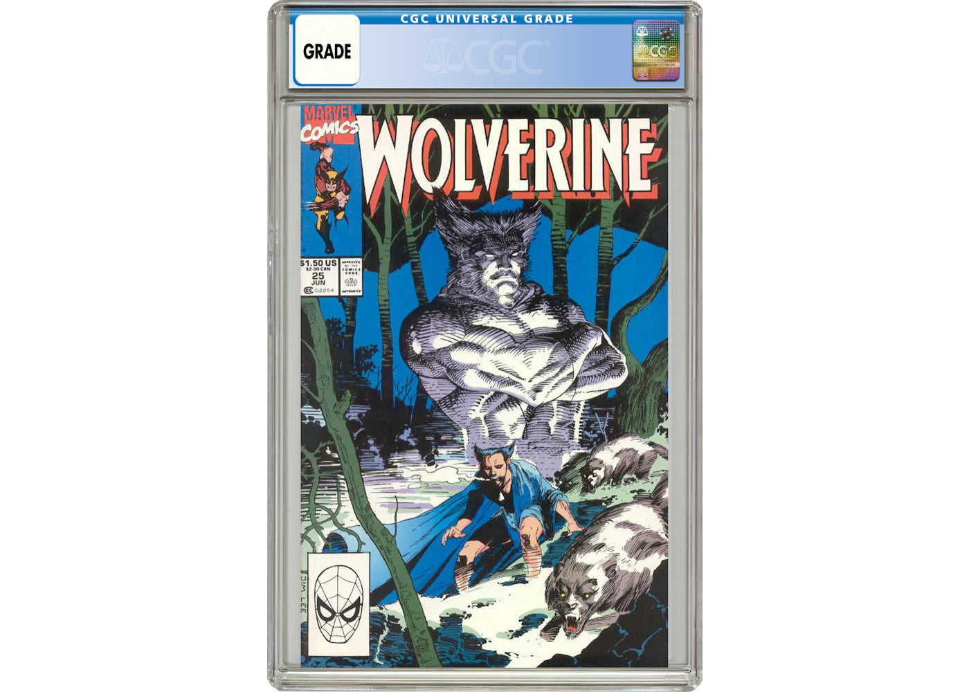 Marvel Wolverine (1988 1st Series) #25 Comic Book CGC Graded