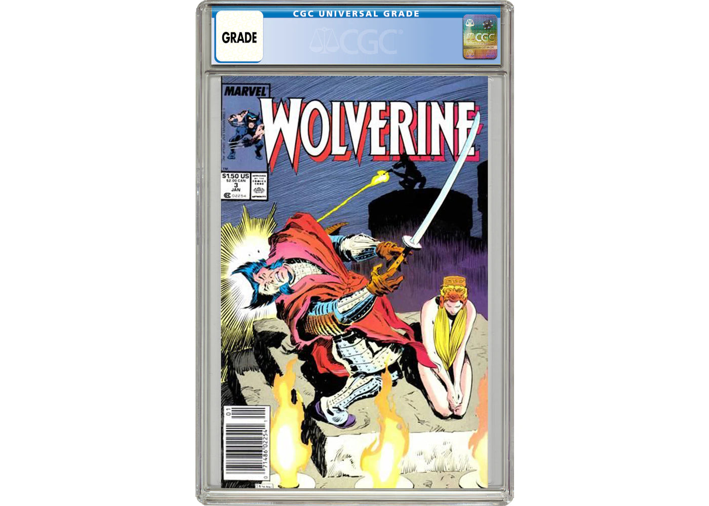 Marvel Wolverine (1988 1st Series) #3 Comic Book CGC Graded