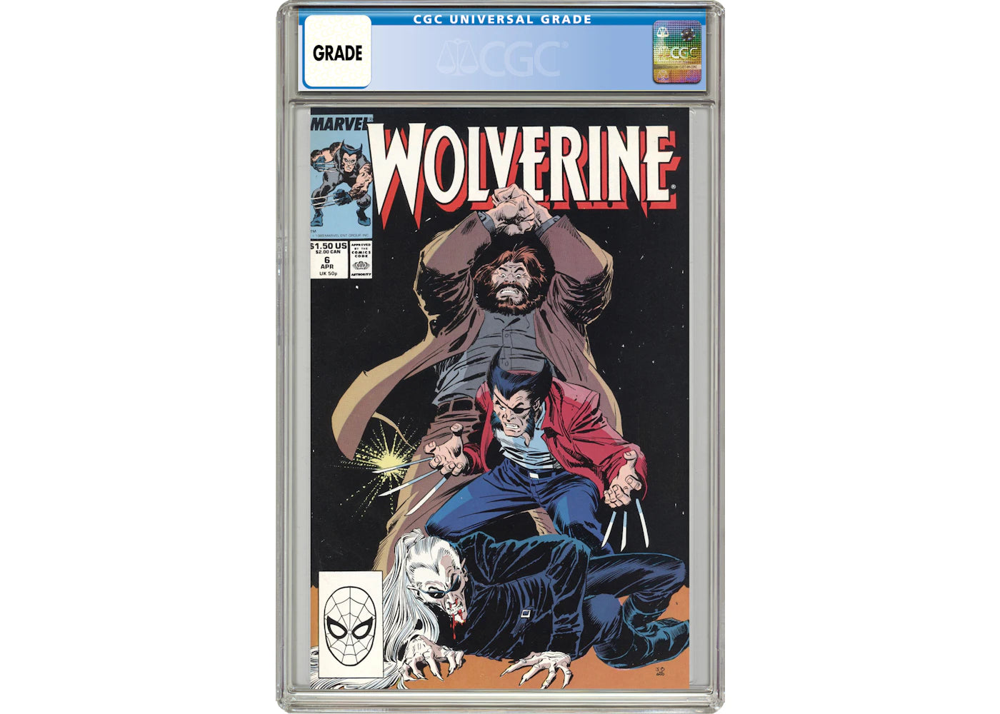 Marvel Wolverine (1988 1st Series) #6 Comic Book CGC Graded