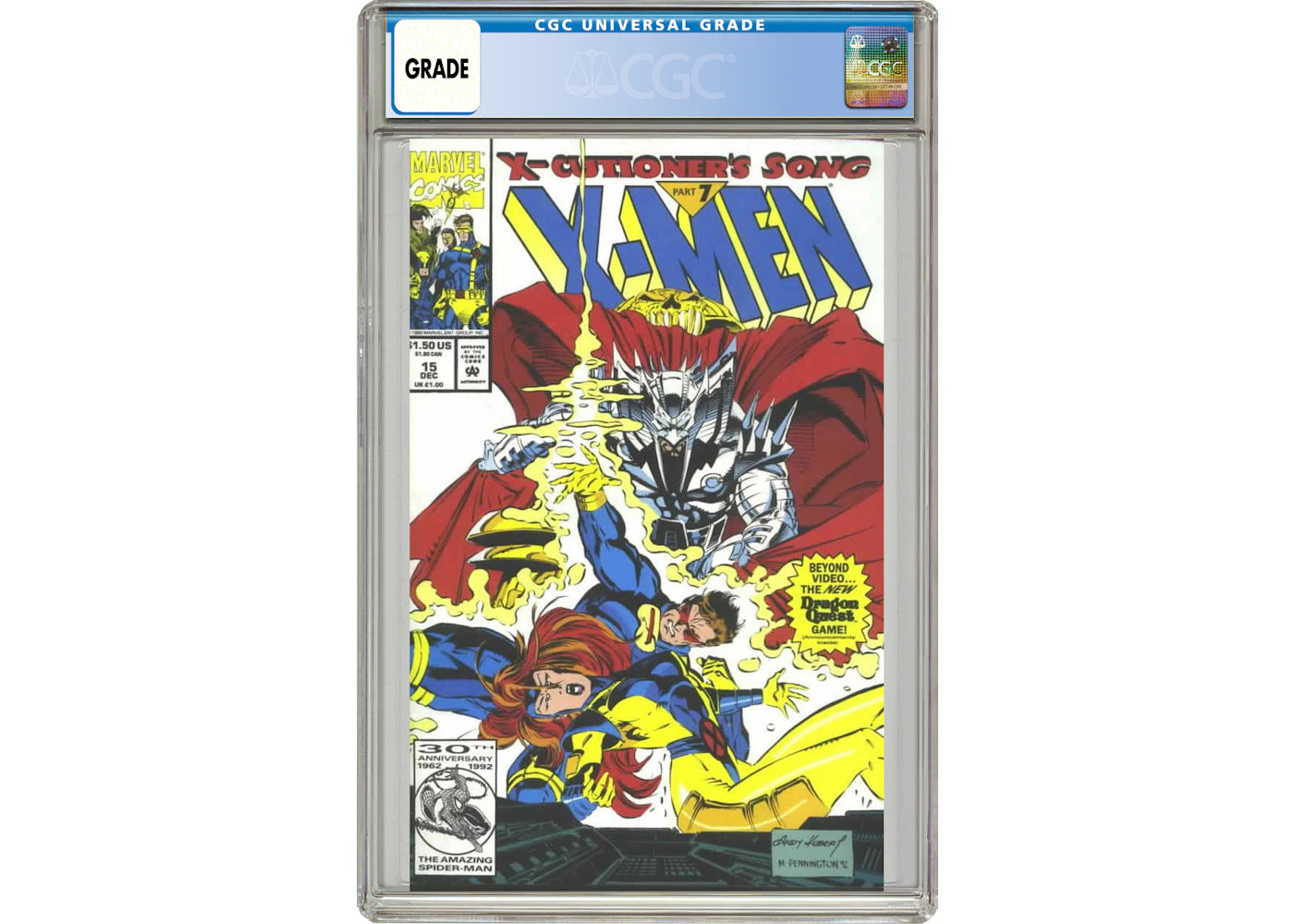 Marvel X-Men (1991 1st Series) #15U Comic Book CGC Graded