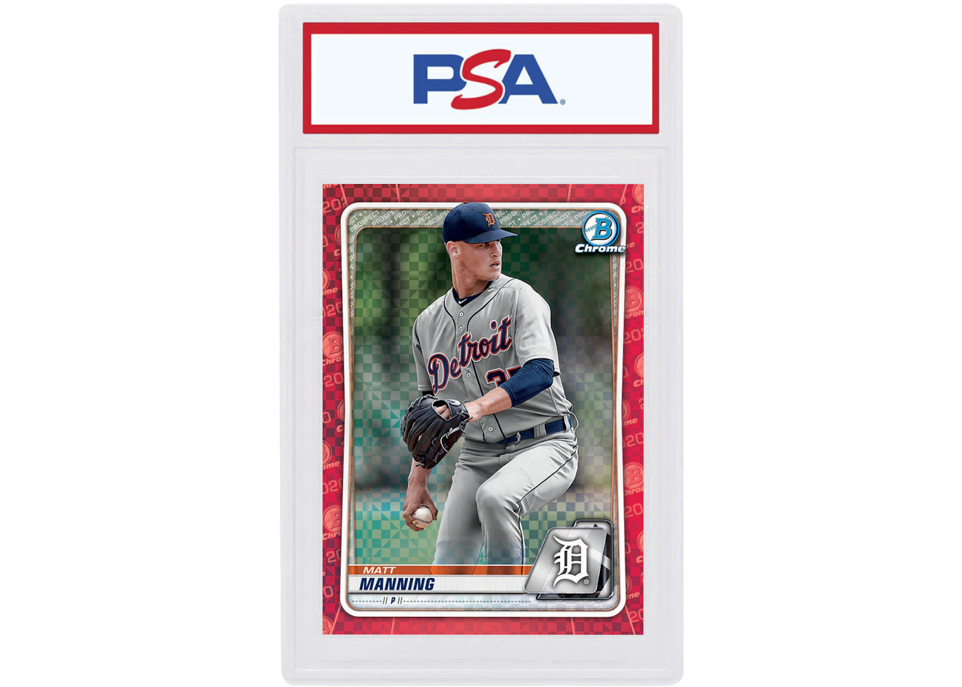 Matt Manning 2020 Bowman Chrome X Red X-Fractor 1/1 #BCP-229 (PSA or BGS Graded)