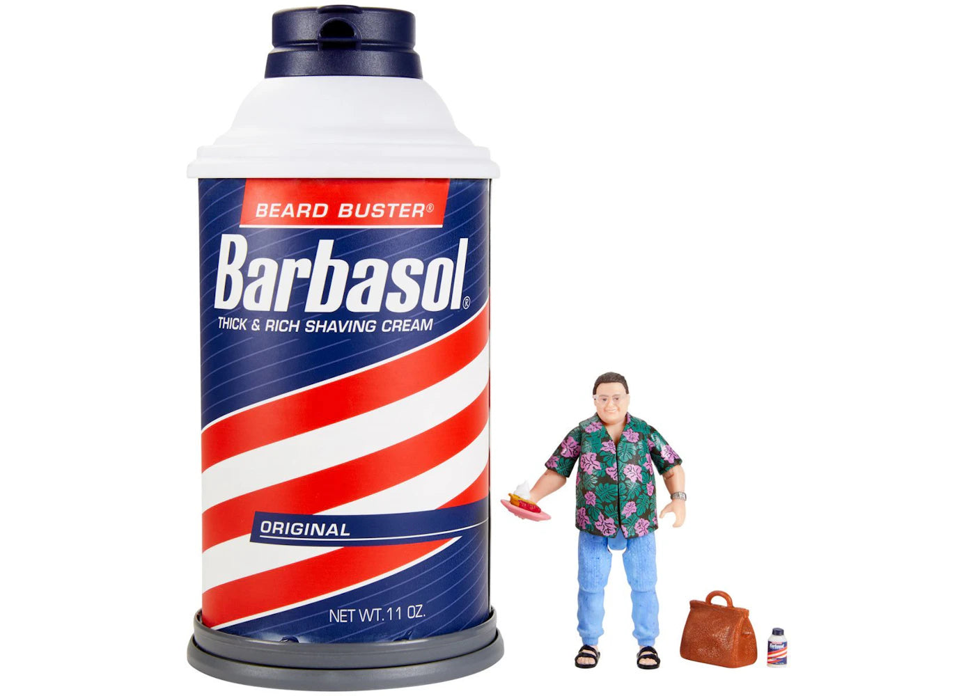 Mattel Creations Jurassic Park Barbasol Dennis Nerdy Action Figure