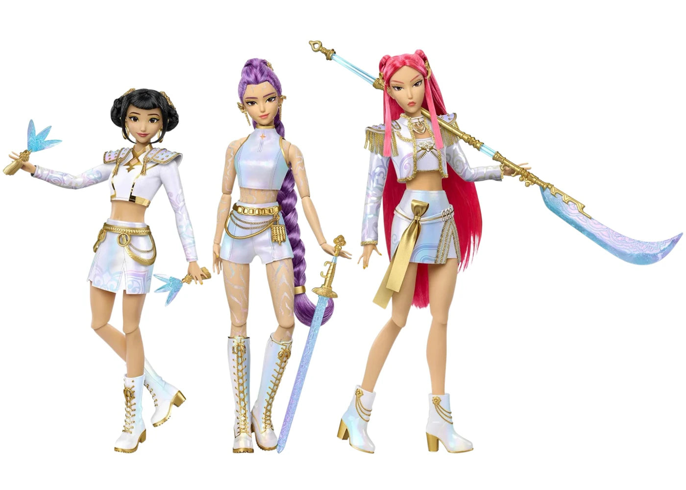 Mattel HUNTR/X Rumi, Mira, Zoey "What It Sounds Like" Set of 3 Dolls