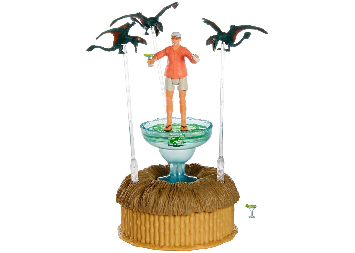 Mattel Jurassic World Hammond Collection Bubbles Up Jimmy Buffett Figure