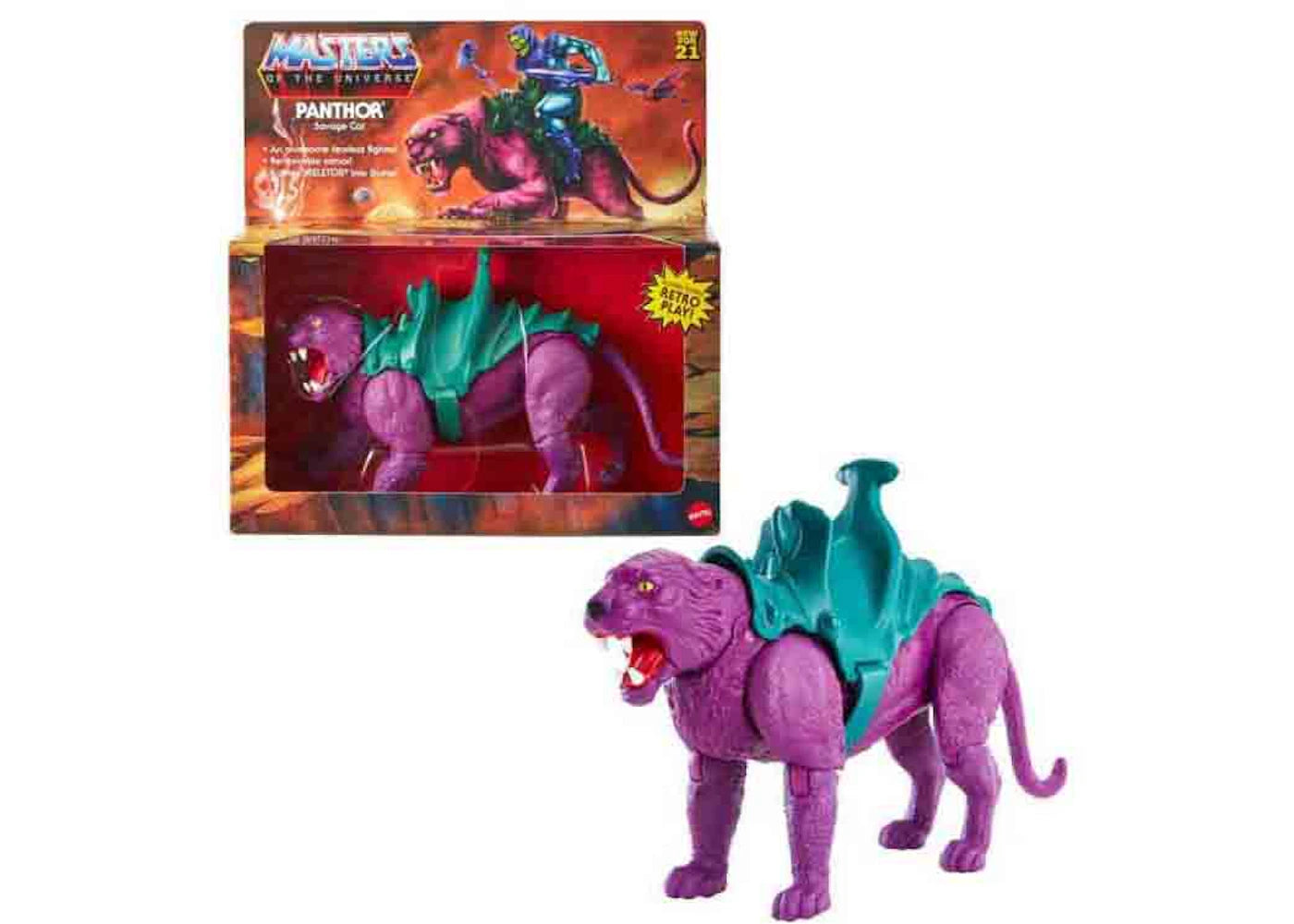 Mattel Panthor Masters of the Universe Origins Classic Motu Action Figure