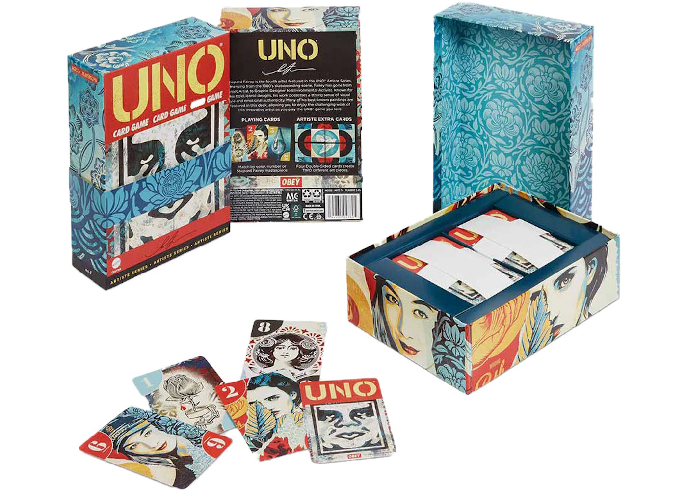 Mattel Creations UNO Artiste Shepard Fairey Cards