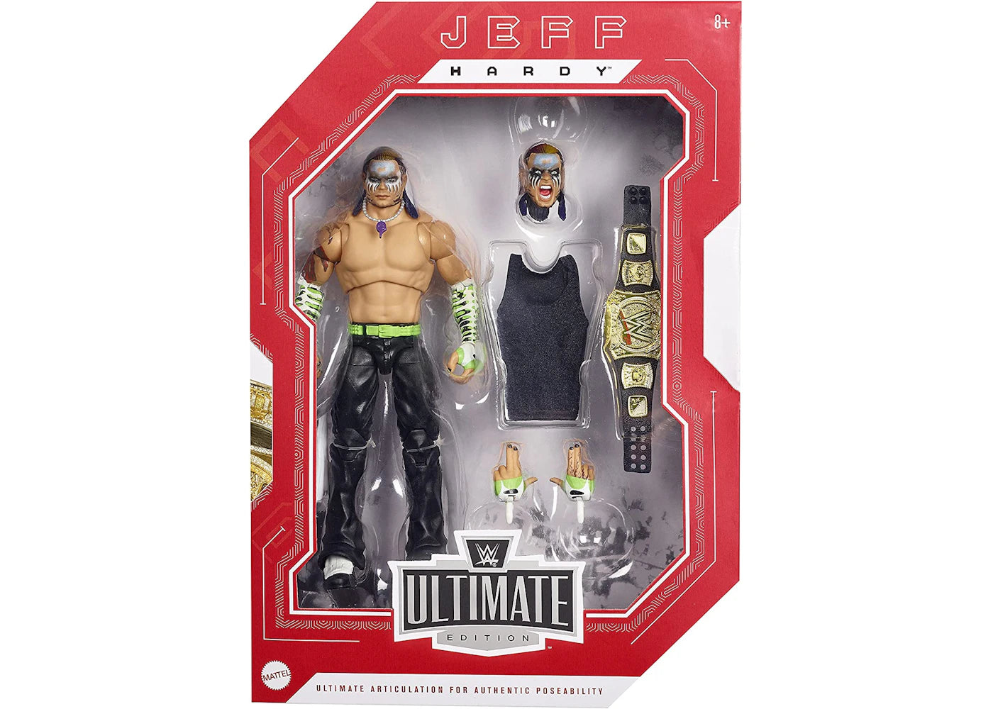 Mattel WWE Ultimate Edition Jeff Hardy Amazon Exclusive Action Figure