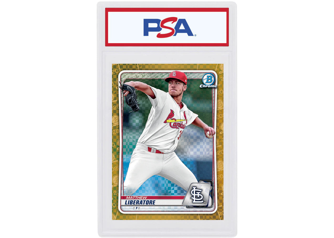 Matthew Liberatore 2020 Bowman Chrome X Gold X-Fractor /3 #BCP-209 (PSA or BGS Graded)