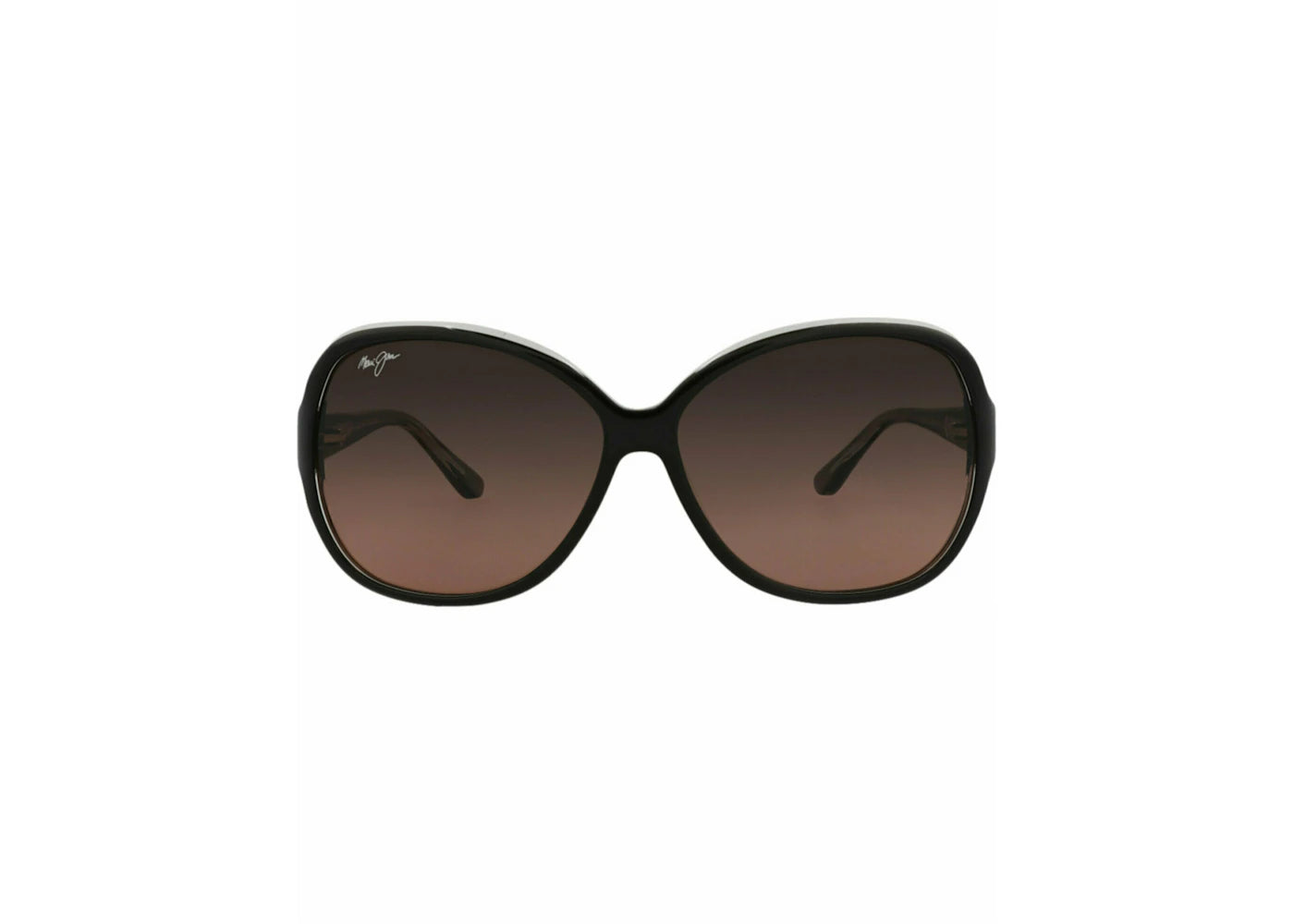 Maui Jim Round-Frame Acetate Sunglasses Black/Black/Rose (RS294-02K)