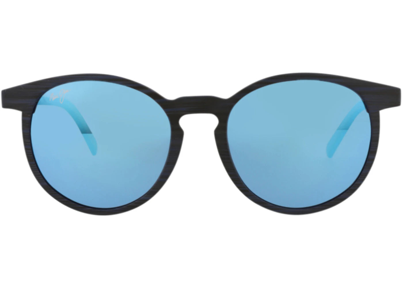 Maui Jim Round-Frame Injected Carbon Sunglasses Blue Blue Blue (B809-03S)