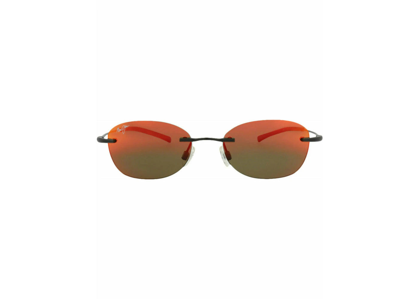 Maui Jim Round-Frame Memory Metal Sunglasses Black Black Lava (RM333-2M)