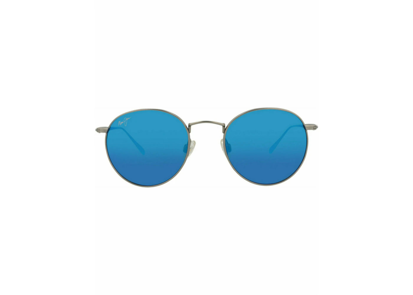 Maui Jim Round-Frame Titanium Sunglasses Titanium Titanium Blue (B544N-11B)