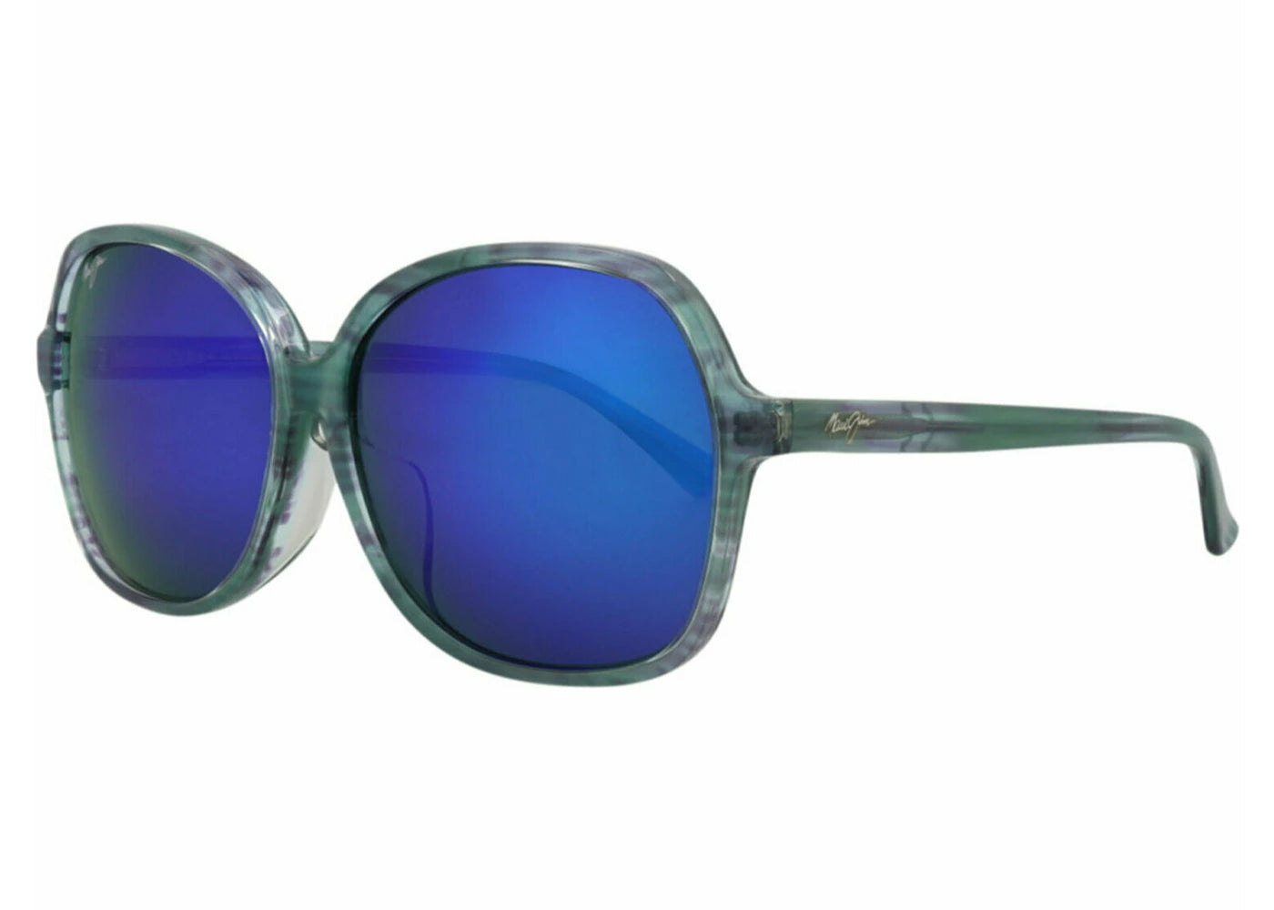 Maui Jim Round Sunglasses Blue/Blue/Blue (B795N-55B)