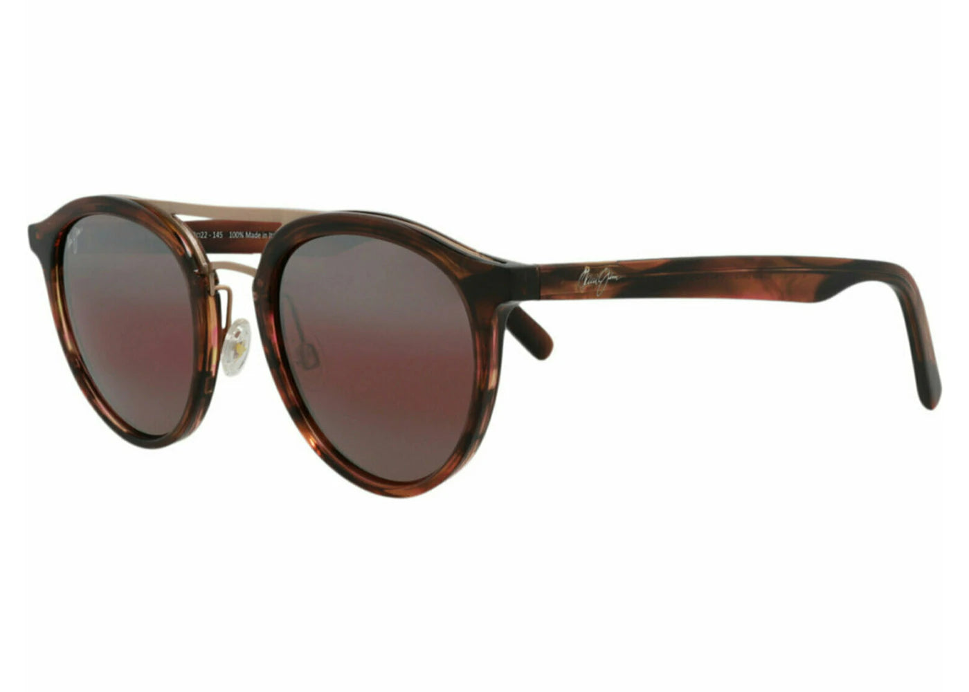 Maui Jim Round Sunglasses Brown/Brown/Rose (R529-19C)