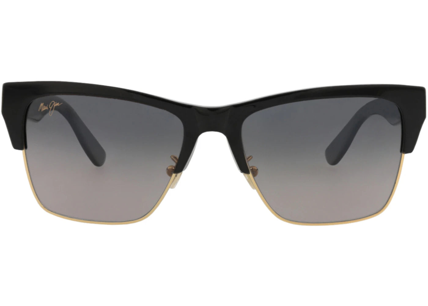 Maui Jim Square-Frame Acetate and Metal Sunglasses Black Black Grey (GS853-02)