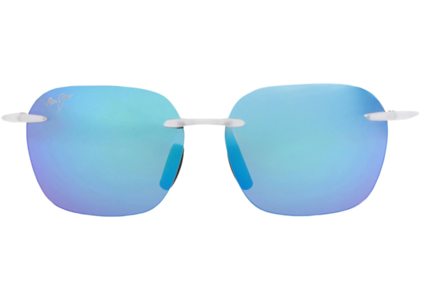 Maui Jim Square-Frame Nylon Sunglasses White White Blue (B446-05CM)