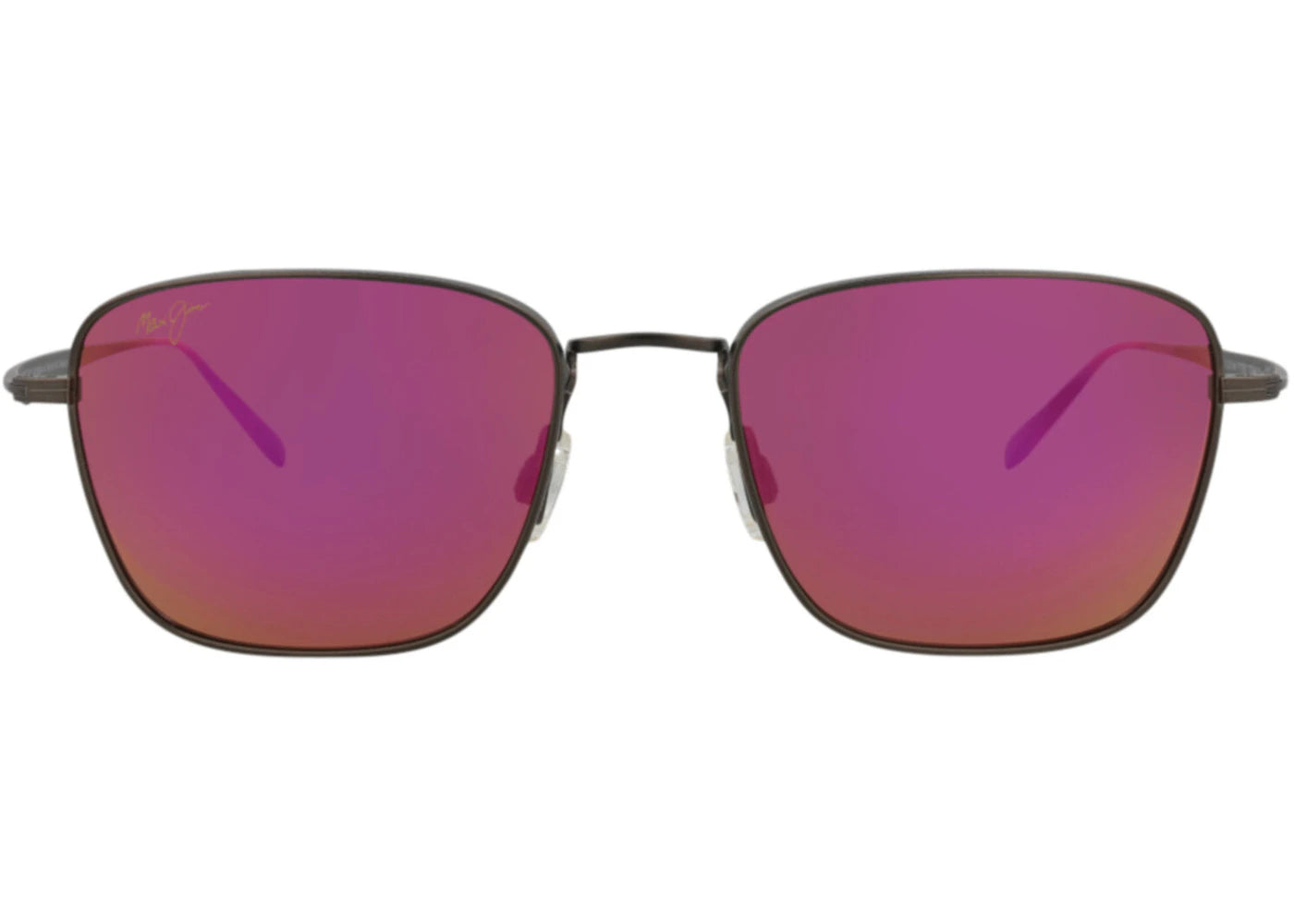 Maui Jim Square-Frame Titanium Sunglasses Grey/Grey/Sunrise (P545N-14)
